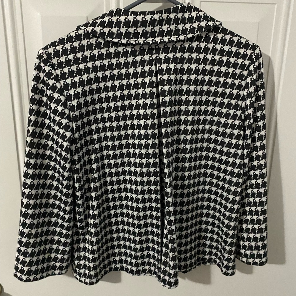 Jessica Howard Black and White Houndstooth Jacket blazer - Picture 4 of 7